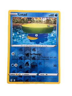 New: 2021 Pokemon TCG Lotad 032 Swsh07: Evolving Skies Reverse Holo Common - Image 1
