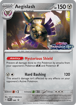 Slightly Played, English - 1 x Pokemon Aegislash - SVP060 - Prerelease Promo Sca - Image 1