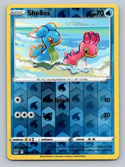 Pokemon Shellos SWSH11: Lost Origin 039/196 Near Mint NM Reverse Holo - Image 1