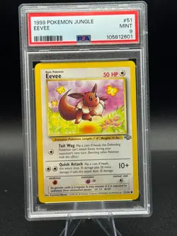 1999 POKEMON JUNGLE #51 EEVEE PSA 9 - Image 1
