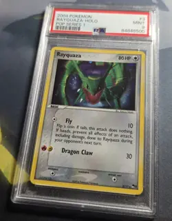 2004 Rayquaza 3/17 Pop Series 1 Cosmos Holo W/SWIRL Pokemon PSA 9 Mint - Image 3