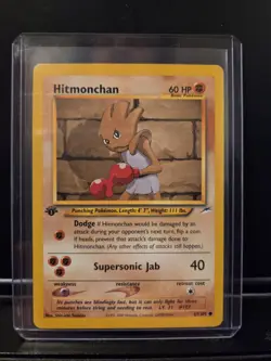 Hitmonchan 69/105 1st Edition Neo Destiny Vintage Pokemon Card TCG - Image 1
