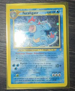 Pokemon Feraligatr Neo Genesis Holo Rare 120 HP Stage 2 Card 5/111 Unlimited - Image 1