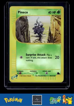 2003 Pokemon e-Series Skyridge 85/144 Pineco Reverse - Image 1
