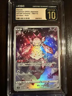 Japanese Pokemon 2022 Diancie 186/172 VSTAR Universe CGC Pristine 10 - Image 1