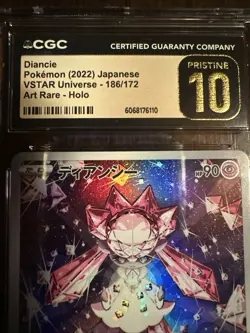 Japanese Pokemon 2022 Diancie 186/172 VSTAR Universe CGC Pristine 10 - Image 3