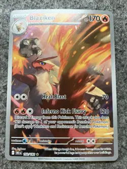 Pokemon TCG Destined Rivals Blaziken 192/182 Illustration Rare - Image 1