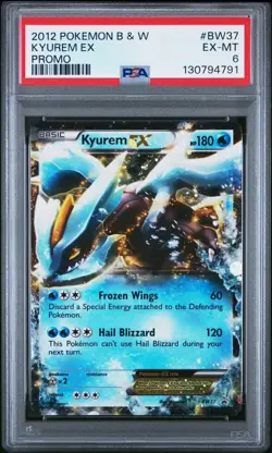 PSA 6 Kyurem EX 2012 Pokemon Black An White Promo #BW37 - Image 1