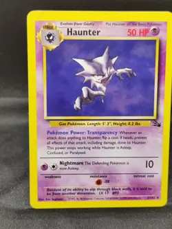 Pokemon TCG: 1999-2000 Red Logo Fossil Haunter - Australian Print - LP - Image 1