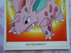 NIDORINO #33 - DUNKIN BOOMER 2000 - CARTE POKEMON - TRES BON ETAT - Image 3