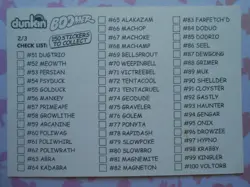 NIDORINO #33 - DUNKIN BOOMER 2000 - CARTE POKEMON - TRES BON ETAT - Image 4