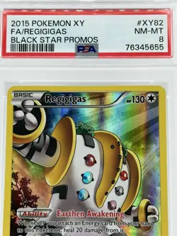 2015 Pokemon XY Regigas XY82 Black Star Promo NM-MT PSA 8 - Image 2