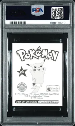 1999 Pokemon Merlin #S35 Jessie Prism PSA MINT (See Description) - Image 2