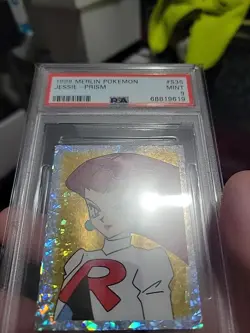 1999 Pokemon Merlin #S35 Jessie Prism PSA MINT (See Description) - Image 4