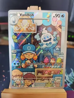 Pokemon TCG Vanillish Paradox Rift 190/182 Holo Illustration Rare NM - Image 1