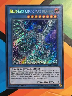 Yugioh Blue-Eyes Chaos MAX Dragon MVP1-ENS04 Secret Rare 1st Ed NM x1 - Image 1