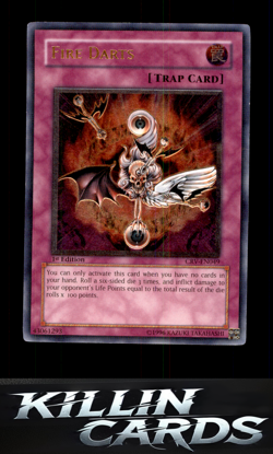 1st Edition Fire Darts (UTR) CRV-EN049 Ultimate Rare Cybernetic Revolution YuGiO - Image 1