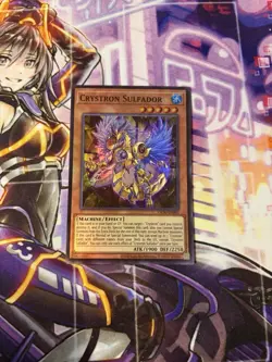 YuGiOh Crystron Sulfador OP30-EN005 Super Rare Nm in han7d - Image 1