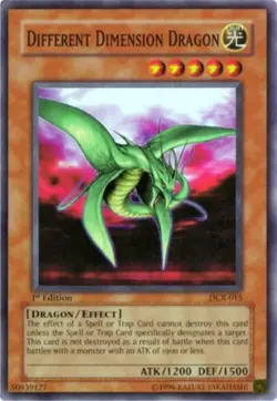 Yugioh! LP Different Dimension Dragon - DCR-015 - Super Rare - 1st Edition Light - Image 1