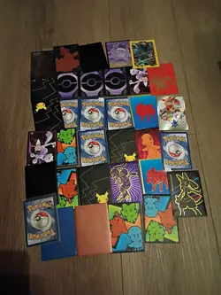 Pokemon Vintage Pocket Monsters Vending HOLO Prism Sticker (43 Cards) Rare Set - Image 1