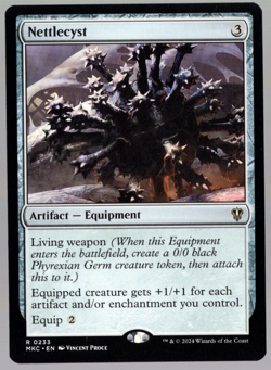 Nettlecyst 0233 Non Foil Rare Murders at Karlov Manor MTG Near Mint - Image 1