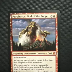 MTG Purphoros, God of the Forge: Theros #135 –MTG - Image 3