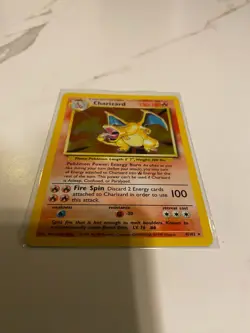 Pokemon TCG Charizard Base Set 4/102 Holo Unlimited Holo Rare (NM) - Image 2