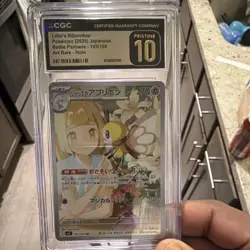 Pokemon TCG Lillie's Ribombee Sv09 Journey Together 164/159 Holo CGC Pristine 10 - Image 1