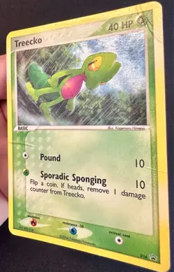 Treecko 016 2004 Black Star Promo Pokemon Card Promo Cosmos Holo Exclusive - Mp - Image 3