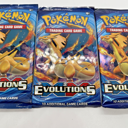 Pokemon XY Evolutions Charizard Art Sealed Booster Pack Lot of 3 - Image 3