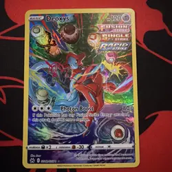 2022 Pokemon Deoxys GG12 Crown Zenith Galarian Gallery Full Holo Ultra Rare NM - Image 1