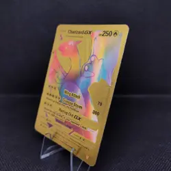 Pokemon Charizard GX Gold Foil Custom Collectible Card - Image 2