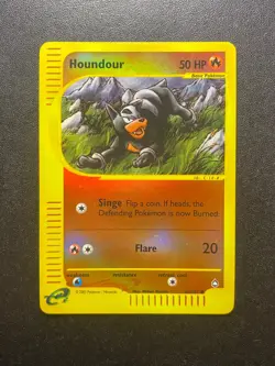 Pokemon Reverse Foil Card : Houndour 86/147 (Aquapolis 2003) - Image 1