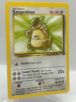 Kangaskhan 21/64 Jungle Unlimited Non Holo Rare WotC Vintage Pokemon TCG Card - Image 2
