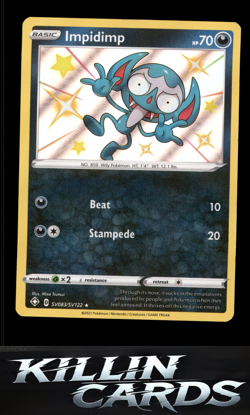 Impidimp SV083/SV122 Pokemon Shiny Holo Rare Shining Fates: Shiny Vault Card NM - Image 1