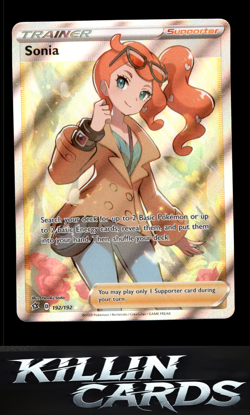 Sonia (Full Art) 192/192 Pokemon Ultra Rare SWSH02: Rebel Clash Card NM - Image 1