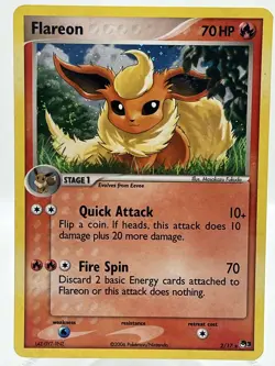 Flareon 2/17 Pop Series 3 Holo Rare 2006 Promo Vintage Pokemon TCG Card - Image 1