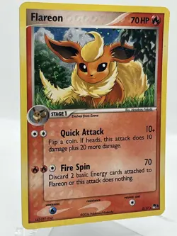 Flareon 2/17 Pop Series 3 Holo Rare 2006 Promo Vintage Pokemon TCG Card - Image 2