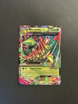 Pokemon TCG Mega M Sceptile EX 8/98 --Ancient Origins 2015 Full Art Holo - Image 1