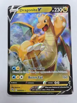 Pokemon Dragonite V 049/078 - Pokemon GO TCG - Ultra Rare NM Card - Image 1