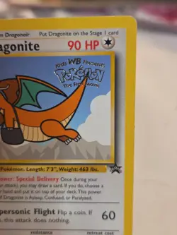 Dragonite Pokemon The First Movie Promo Card Black Star Promo #5 - Image 3