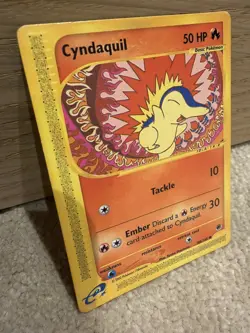 Pokemon TCG Cyndaquil Expedition Base Set, Card 105/165, Regular Common - Image 2