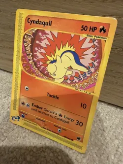 Pokemon TCG Cyndaquil Expedition Base Set, Card 105/165, Regular Common - Image 4