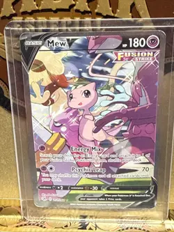 Mew V 251/264 Pokemon TCG SWSH08: Fusion Strike Ultra Rare Alternate Full Art LP - Image 1