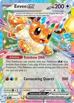 Eevee ex (#075/131) - Holofoil SV - Prismatic Evolutions LP Pokemon - Image 1