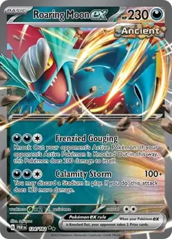 Roaring Moon ex (#124/182) - Holofoil SV - Paradox Rift NM Pokemon - Image 1