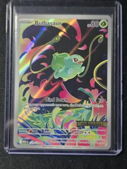 Bulbasaur 133/132 Stamped Illustration Rare Pokemon Mega Evolution NM - Image 1