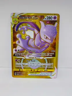 Mewtwo VStar 086/078 Gold Secret Rare Pokemon TCG - Image 1