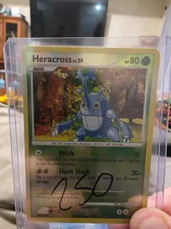 Heracross LV.29 28/130 Reverse Holo Diamond & Pearl Pokemon TCG English - Image 1
