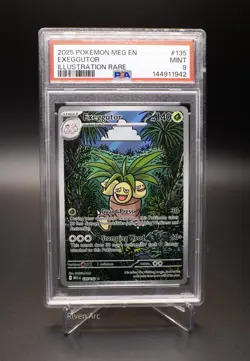 2025 POKEMON MEG EN-MEGA EVOLUTION ILLUSTRATION RARE #135 EXEGGUTOR PSA 9 - Image 1